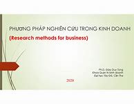 Phương Pháp Nghiên Cứu Trong Kinh Tế Và Kinh Doanh