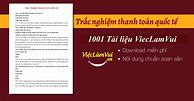 Thanh Toán Quốc Tế Trắc Nghiệm